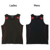 Black Red Teammate Singlet Image